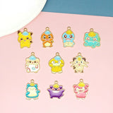 10pcs/lot Enamel Cat Duck Charms Pendant DIY Jewelry Making