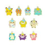 10pcs/lot Enamel Cat Duck Charms Pendant DIY Jewelry Making