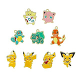 10pcs Enamel Cartoon Squirrel Evil Elf Charms DIY Jewelry Making