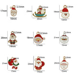 10pcs Santa Claus Christmas Charms for Jewelry Making DIY
