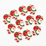 10pcs Santa Claus Christmas Charms for Jewelry Making DIY