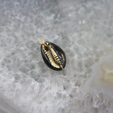 10pcs Golden Plated Cowrie Shell Charms Enamel Coated Jewelry Bulk