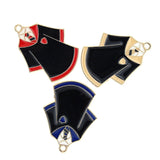 Enamel Metal Uniform Charms for DIY Jewelry Making Findings
