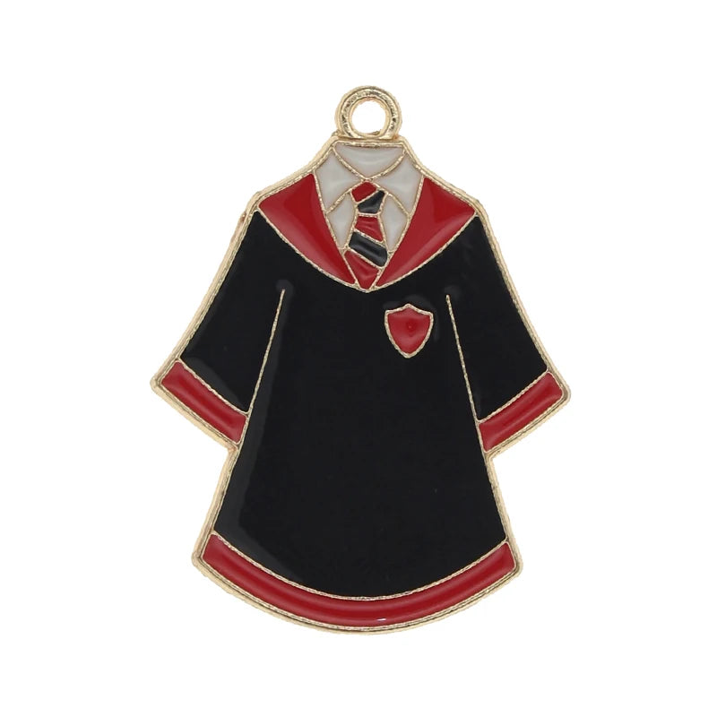 Enamel Metal Uniform Charms for DIY Jewelry Making Findings