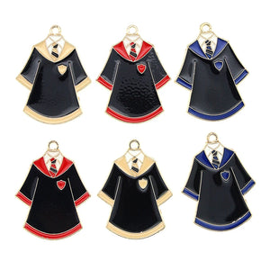 Enamel Metal Uniform Charms for DIY Jewelry Making Findings