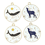 10pcs Enamel Whale Constellation Deer Charm For DIY Jewelry