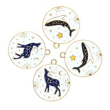 10pcs Enamel Whale Constellation Deer Charm For DIY Jewelry