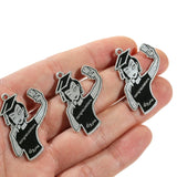 10pcs/lot Graduation Hat Girl Charms Pendant for DIY Jewelry Making