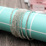 10pcs/lot Rhinestone Elastic Crystal Charms Jewelry Chains Bracelet& Bangle
