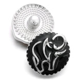 10pcs Elephant Painting Snap Buttons Fit 18mm Snap Bracelets Alloy DIY Jewelry