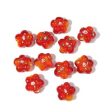 10pcs Flower Lampwork Beads Colorful Loose Beads Jewelry DIY Bracelet Necklace