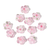 10pcs Flower Lampwork Beads Colorful Loose Beads Jewelry DIY Bracelet Necklace