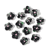 10pcs Flower Lampwork Beads Colorful Loose Beads Jewelry DIY Bracelet Necklace