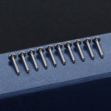 10pcs G23 Titanium Base for Labret Lip Piercing 14G 16G