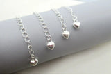 10pcs 925 Sterling Silver Extension Chains Necklace/Bracelet DIY Findings