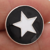 10pcs Star Metal 18mm Snap Buttons for Snap Bracelet Bangles