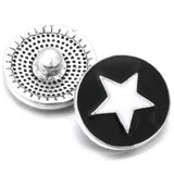 10pcs Star Metal 18mm Snap Buttons for Snap Bracelet Bangles