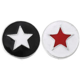10pcs Star Metal 18mm Snap Buttons for Snap Bracelet Bangles