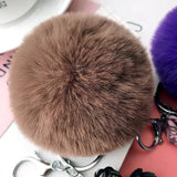 10pcs Girls Jewelry Keychains Plush Balls Flower Pendant Key Chains