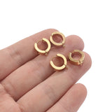 10pcs Stainless Steel Earrings Clasps Hooks DIY Jewelry Making Accessories