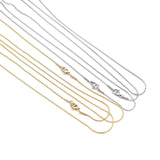 10pcs/lot Pearl Chain Necklace 1.2mm 46cm Stainless Steel Box Chains Jewelry