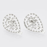 10pcs Stainless Steel Dripping Flowers Earring Connectors DIY Jewelry Making