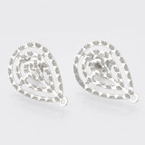 10pcs Stainless Steel Dripping Flowers Earring Connectors DIY Jewelry Making