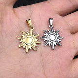 10pcs Sun Stainless Steel Charms for Necklace DIY Jewelry Making