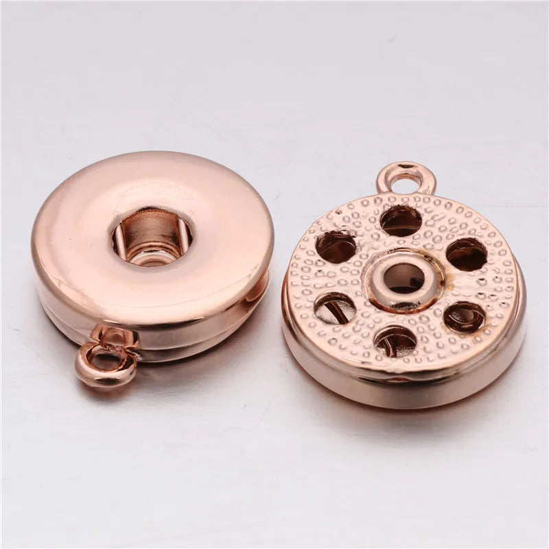 10pcs/lot Silver 18MM Snap Buttons Accessory For DIY Snap Bracelets Necklace