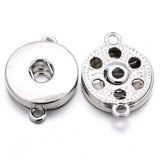 10pcs/lot Silver 18MM Snap Buttons Accessory For DIY Snap Bracelets Necklace