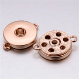 10pcs/lot Silver 18MM Snap Buttons Accessory For DIY Snap Bracelets Necklace