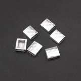 10pcs Hammered Slider Beads For 10*2mm Flat Leather Bracelet