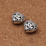 10pcs Tibetan Silver Heart Metal Beads 13x8mm Spacer Beads DIY Jewelry Making