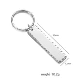 10pcs Stainless Steel Key Chain Ring Accessory for Jewelry Making