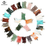 10pcs Natural Stone Owl Charms Pendants for DIY Jewelry Reiki Chakra
