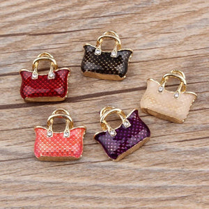 10pcs Multicolor Handbag Charms Gift Alloy Pendant YZ109