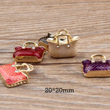 10pcs Multicolor Handbag Charms Gift Alloy Pendant YZ109