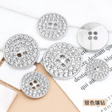 10pcs Rhinestone Metal Snap Buttons for DIY Jewelry