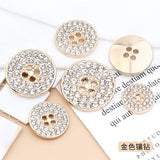 10pcs Rhinestone Metal Snap Buttons for DIY Jewelry