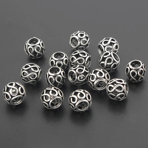 10pcs Hollow Figure 8 Spacer Beads DIY Jewelry Bracelet Necklace Making