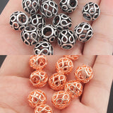 10pcs Hollow Figure 8 Spacer Beads DIY Jewelry Bracelet Necklace Making