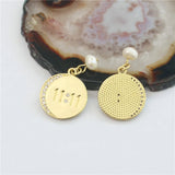 11:11 CZ Pendant Plating Pearl Charm Women Jewelry Accessories