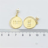 11:11 CZ Pendant Plating Pearl Charm Women Jewelry Accessories