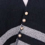 10pcs Pearl Circle Brooch Pins PU Button Women Metal Sweater Collar Hijab Pin