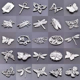10pcs Stainless Steel Insect Jewelry Pendant Charm DIY Earrings Craft Supplies
