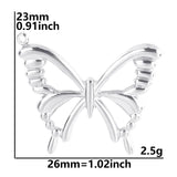 10pcs Stainless Steel Insect Jewelry Pendant Charm DIY Earrings Craft Supplies