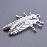 10pcs Stainless Steel Insect Jewelry Pendant Charm DIY Earrings Craft Supplies