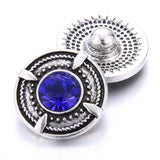 10pcs Crystal Round 18mm Snap Buttons Interchangeable for Bracelet Bangle