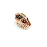 10pcs CZ Helmet Spacer Beads for Jewelry Making