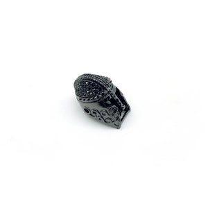 10pcs CZ Helmet Spacer Beads for Jewelry Making